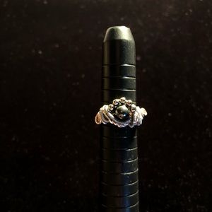 Handmade Hematite Wire Wrapped Ring